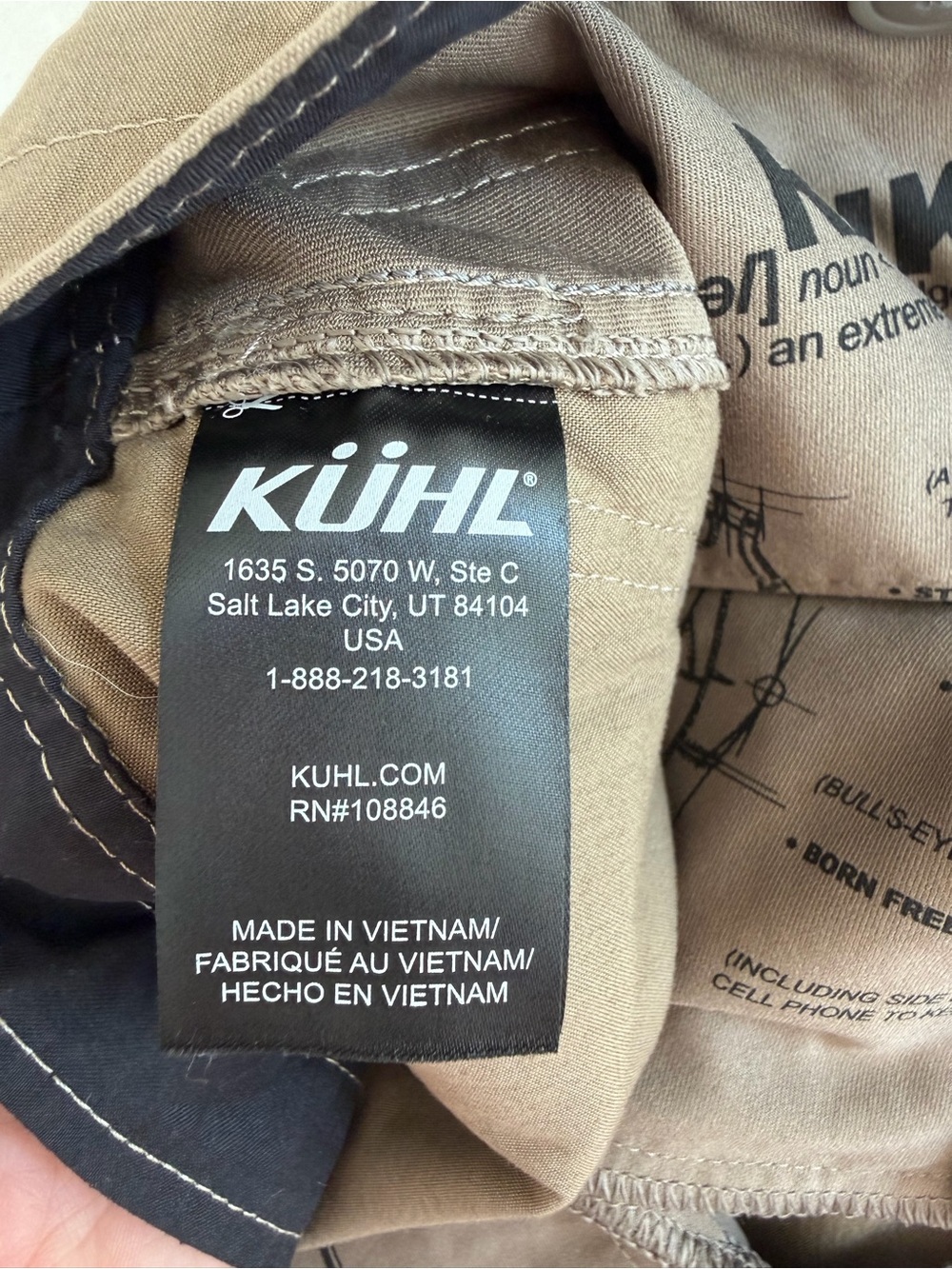 KÜHL Radikl Pants Mens 31x30 Dark Khaki Hiking Outdoor Stretch 7 Pocket - Picture 10 of 10